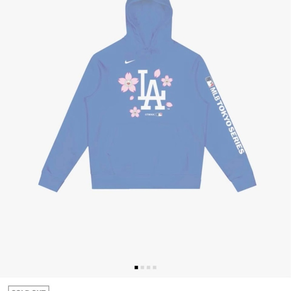 Nike x Takashi Murakami Dodgers Hoodie Blue